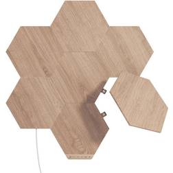 Nanoleaf Elements Wood Look Hexagons Aplique de pared 7pcs