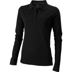 Elevate Oakville Long Sleeve Polo Shirt - Solid Black