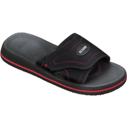 Beco Chaussons de Bain Avec Velcro Unisexe Noir/Rouge