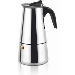 Haeger Cafetera Italiana Moka Acero Inoxidable 6 Tazas