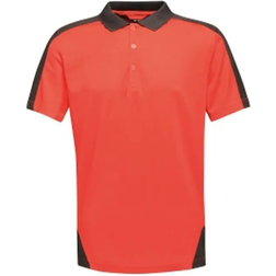 Regatta Contrast Coolweave Polo Shirt - Classic Red/Black