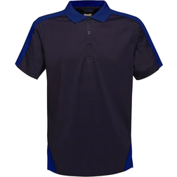 Regatta Contrast Coolweave Polo Shirt - Navy/New Royal