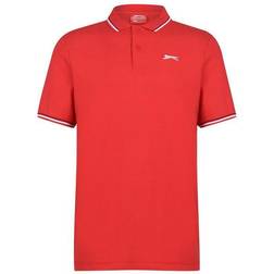 Slazenger Tipped Polo Shirt - Cherry Red