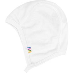 Joha Bamboo Baby Hat with Button - White (99912-345-10)