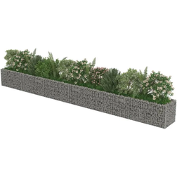 vidaXL Gabion Plantenbak Verhoogd 540 x 50 x 50 x 50 cm Gegalvaniseerd Staal