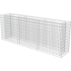 vidaXL Lit Surélevé À Gabion Acier Galvanisé 270x50x100 cm 50cm