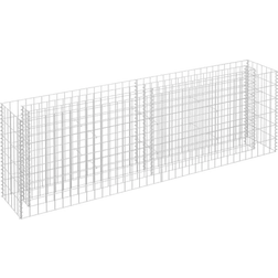 vidaXL Arriate De Gaviones De Acero Galvanizado 180x30x60 cm 30cm