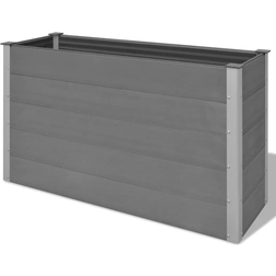 vidaXL Arriate De WPC Gris 150x50x91 cm 50x150x91cm