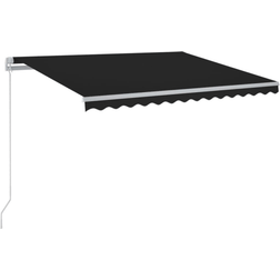 vidaXL Auvent Manuel Rétractable Sur Pied 450x350 cm Anthracite 450x350cm