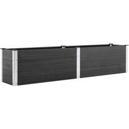 vidaXL Istutuslaatikko 250 x 50 x 54 cm WPC Harmaa