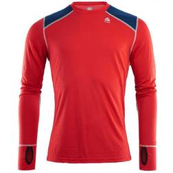 Aclima LightWool Reinforced Crew Neck Men - High Risk Red/Insignia Blue