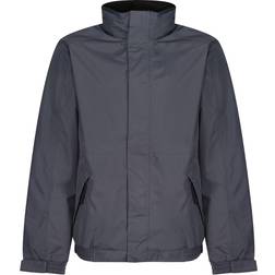 Regatta Men's Dover Fleece Lined Waterproof Insulated Bomber Jacket - Seal Grey/Black