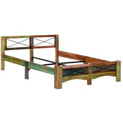 vidaXL Solid Recycled 76cm Sängram 140x200cm