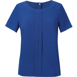 Brook Taverner Mujer/Seíora Verona Blusa Manga Corta - Azul