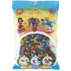Hama Beads Midi Beads Transparent Mix 53