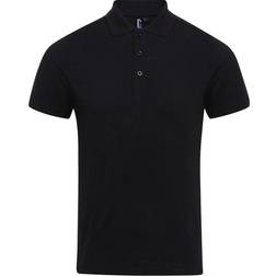 Premier Coolchecker Plus Pique Polo with CoolPlus Polo Shirt - Black