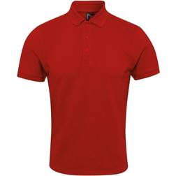 Premier Coolchecker Plus Pique Polo with CoolPlus Polo Shirt - Red