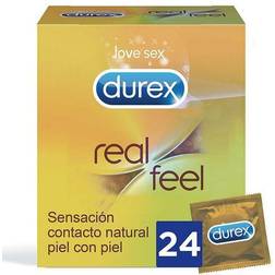 Durex Preservativos sensación piel con piel Real Feel 24 unidades