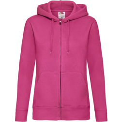 Fruit of the Loom Ladies Premium Hoodie - Fuchsia