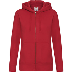 Fruit of the Loom Ladies Premium Hoodie - Red