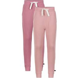 Minymo Basic Sweatpants 2-pack - Mesa Rose (3937-585)