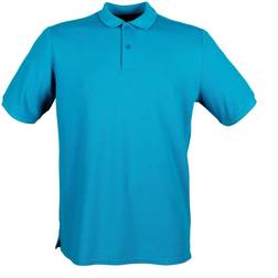 Henbury Micro Fine Pique Polo Shirt - Sapphire