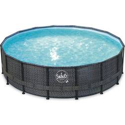 Swim & Fun Elite Wicker Frame Pool Ø4.88x1.22m