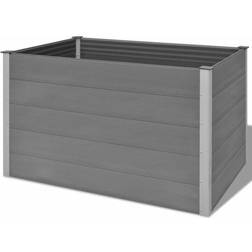 vidaXL Arriate De WPC Gris 150x100x91 cm 100x150x91cm