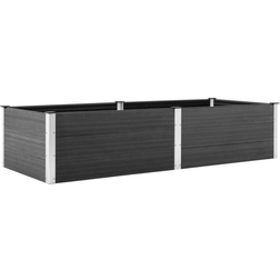 vidaXL Istutuslaatikko 250 x 100 x 54 cm WPC Harmaa