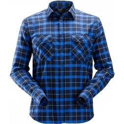 Snickers Workwear 8516 AllroundWork Checked Shirt - Navy/True Blue