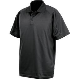 Spiro Performance Aircool Polo T-shirt - Black