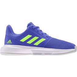 adidas Junior CourtJam Tennis - Sonic Ink/Signal Green/Cloud White (H68132)