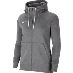 NIKE Women's Team Club 20 Full Zip Hoodie - Charcoal/White