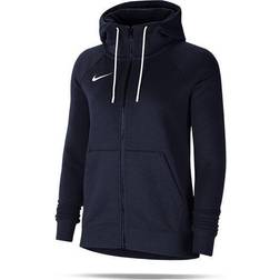 NIKE Women's Team Club 20 Full Zip Hoodie - Obsidian/White