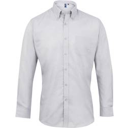 Premier Signature Oxford Long Sleeve Work Shirt - Silver