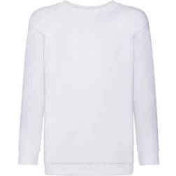 Fruit of the Loom Childrens Unisex Set In Sleeve Sweatshirt - White (UTBC1366-17)