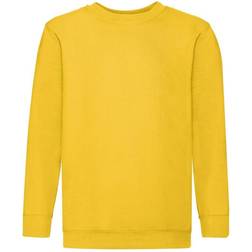 Fruit of the Loom Childrens Unisex Set In Sleeve Sweatshirt - Sunflower (UTBC1366)
