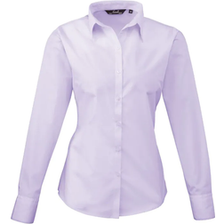 Premier Popeline Blouse Met Lange Mouwen - Lila