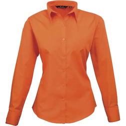 Premier Popeline Blouse Met Lange Mouwen - Oranje