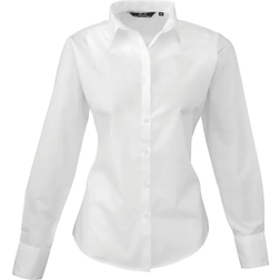 Premier Popeline Blouse Met Lange Mouwen - Wit