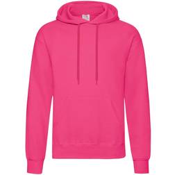 Fruit of the Loom Classic Hooded Sweat - Fuchsia