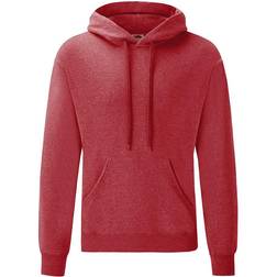 Fruit of the Loom Heren Sweatshirt Met Capuchon - Heather Rood