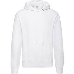 Fruit of the Loom Classic Hooded Sweat - White