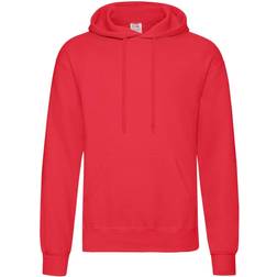 Fruit of the Loom Classic Hooded Sweat - Red