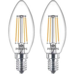 Philips 9.7cm LED Lamps 4.3W E14 2-pack