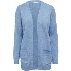 Only Cardigan bleu en viscose - Bleu