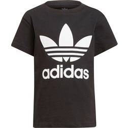 Adidas Kid's Adicolor Trefoil T-Shirt - Black/White (H25245)