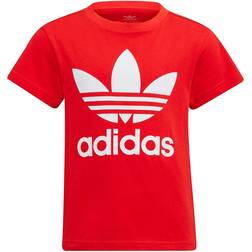 Adidas Kid's Adicolor Trefoil T-Shirt - Red/White (H25248)