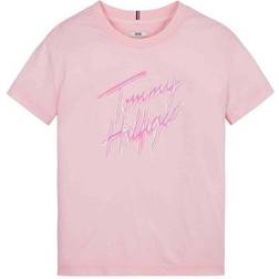 Tommy Hilfiger Organic Cotton Signature Logo T-shirt - Pink (KG0KG05870TOI)