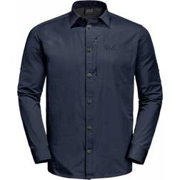 Jack Wolfskin Lakeside Roll-Up Shirt Blue Male